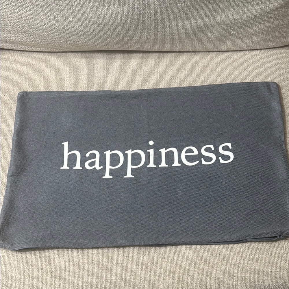 Pottery Barn  'Happiness' Pillow Cover 16x26”